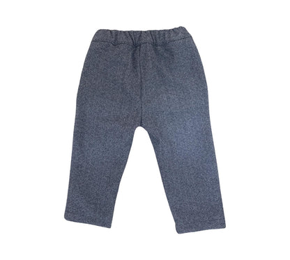Pantaloni eleganti in tessuto grigio per completo elegante bambino 3 pezzi, ideali per occasioni speciali