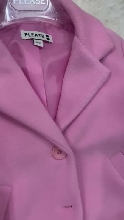 Cappotto Rosa Foderato Bambina | Elegante e Casual