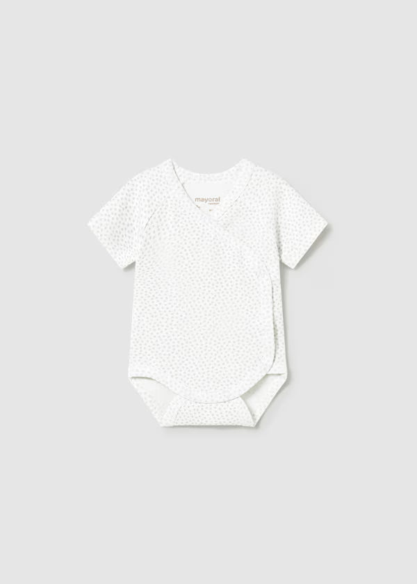 Set 2 Body Neonato Unisex Cotone Bianco e Grigio Chiaro - Mayoral