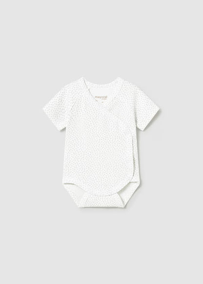 Set 2 Body Neonato Unisex Cotone Bianco e Grigio Chiaro - Mayoral