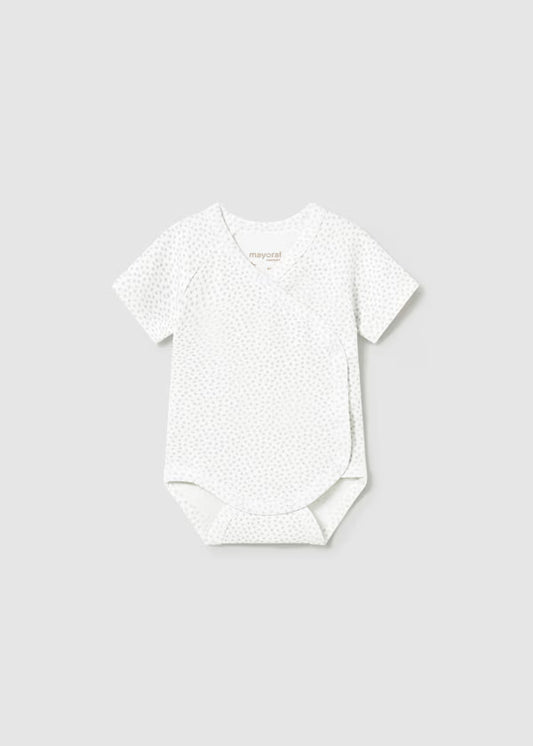 Set 2 Body Neonato Unisex Cotone Bianco e Grigio Chiaro - Mayoral