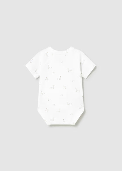 Set 2 Body Neonato Unisex Cotone Bianco e Grigio Chiaro - Mayoral