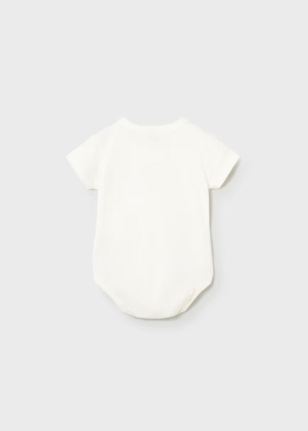 Set 2 Body Neonato Unisex Mezza Manica Ecru e Verde - Mayoral