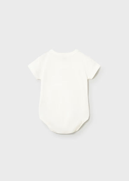 Set 2 Body Neonato Unisex Mezza Manica Ecru e Verde - Mayoral