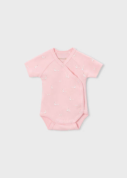 Set 2 Body Neonato Cotone Rosa e Bianco - Mayoral