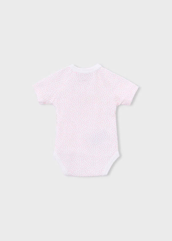 Set 2 Body Neonato Cotone Rosa e Bianco - Mayoral