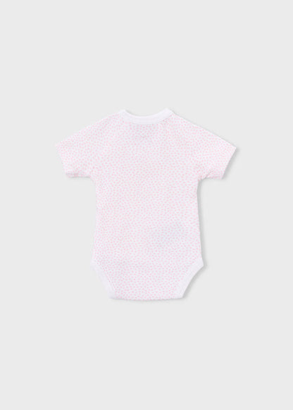 Set 2 Body Neonato Cotone Rosa e Bianco - Mayoral