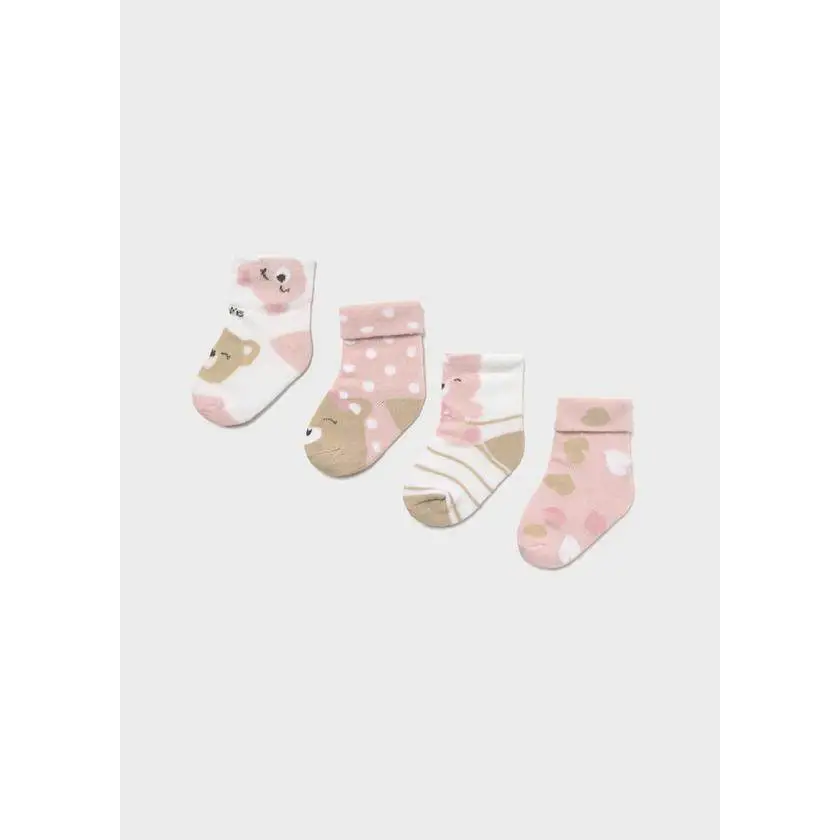 Set 4 calzini neonata 0-18mesi Mayoral 9867 - OOPS by BabyBimbo 0-16