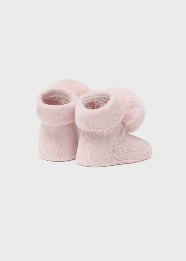 Abbigliamento per bambini , Set calzini e fascetta cotone organico neonata Mayoral 09657 - BabyBimbo 0-16, abbigliamento bambini