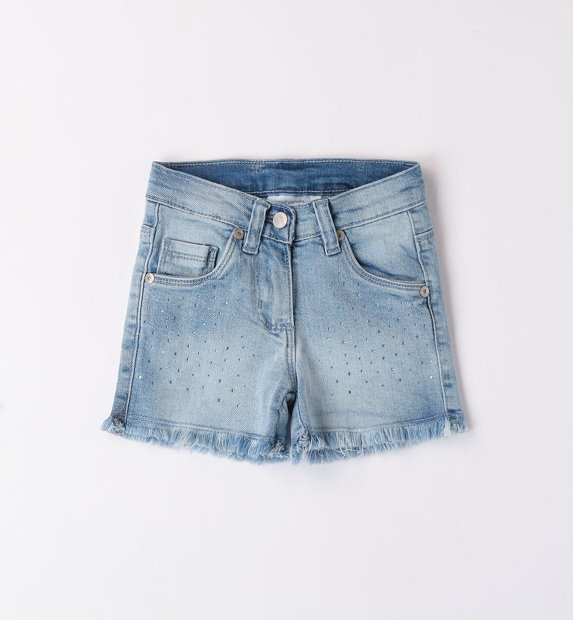 Shorts jeans con strass per Bimba 18mesi-7anni SARABANDA  8318 B809