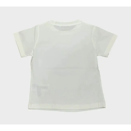 T-SHIRT BIANCO/NERO CUORE Y-CLU 358TYFBS25 - OOPS by BabyBimbo 0-16