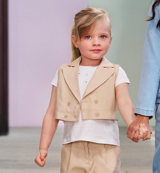 T-shirt bianca con fiori - OOPS by BabyBimbo 0-16