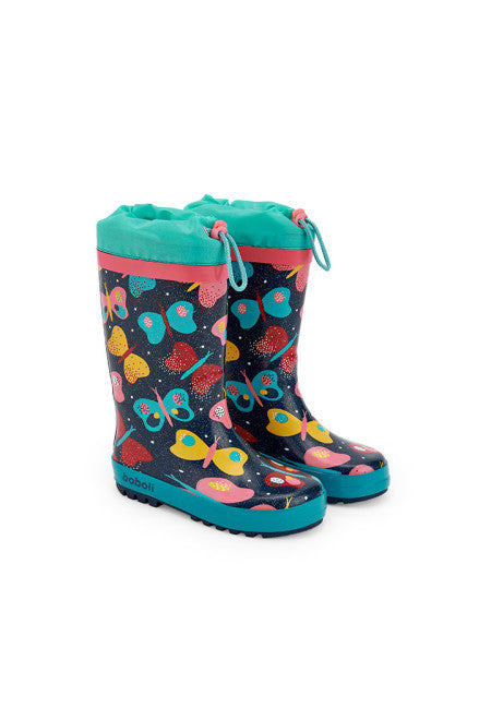 stivali , Stivali da pioggia con stampa "Farfalle" per Bambina 2anni-8anni Boboli 290168 - BabyBimbo 0-16, abbigliamento bambini