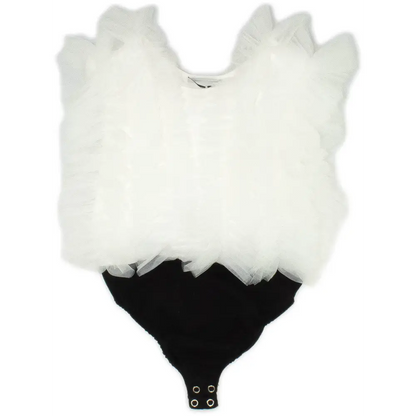 Top Body elegante tulle ragazza da 8 a 16 anni Y-Clù Y21043 - OOPS by BabyBimbo 0-16