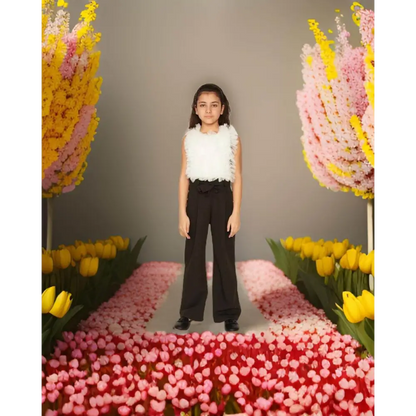 Top Body elegante tulle ragazza da 8 a 16 anni Y-Clù Y21043 - OOPS by BabyBimbo 0-16