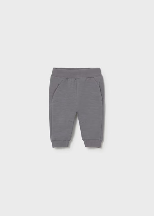 Tuta Neonato 3 Pezzi Felpa con Cappuccio Orecchie Bianco Grigio - Mayoral