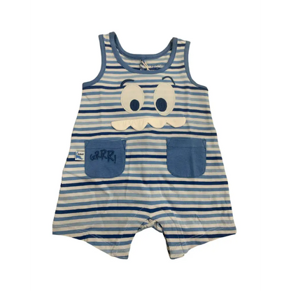 Tutina corta rigata per neonati 6mesi 9mesi Boboli 106197 - OOPS by BabyBimbo 0-16
