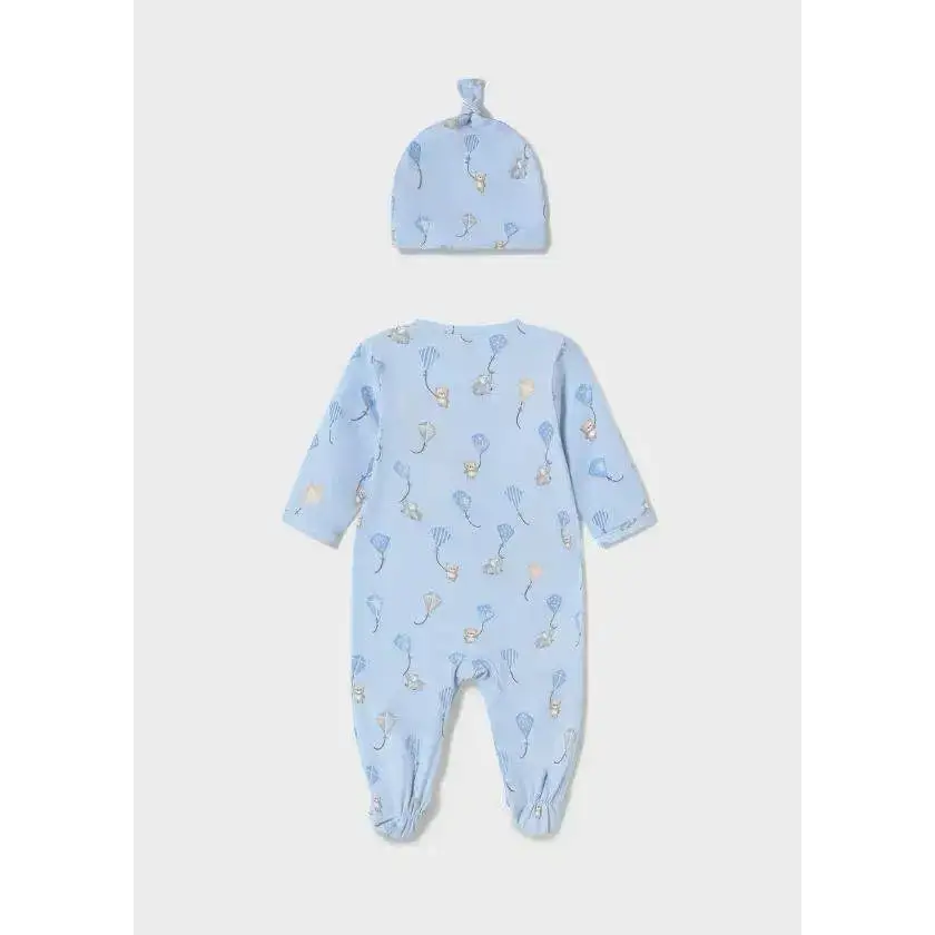 Tutina e Cappellino neonato 0-18mesi Mayoral 1706 cielo - OOPS by BabyBimbo 0-16