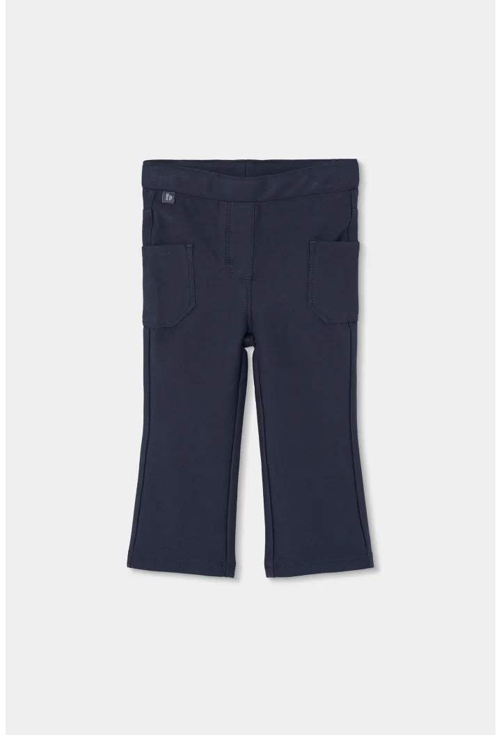 Pantalone grigio da bambina con tasche - Boboli