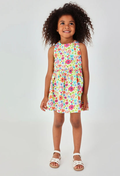 Vestito bambina Cotone stampato a fiori - BOBOLI - OOPS by BabyBimbo 0-16