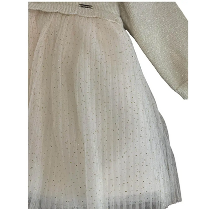 Vestito combined tricot e tulle neonata 0-18mesi Mayoral 0258-47 - OOPS by BabyBimbo 0-16
