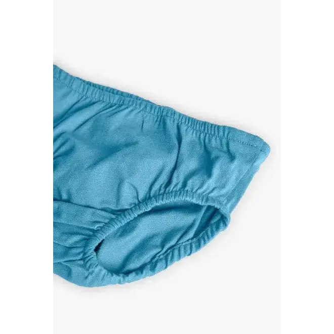 Vestito estivo colorato per Bambina di Boboli dettaglio tessuto azzurro e cuciture elastiche