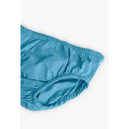 Vestito estivo colorato per Bambina di Boboli dettaglio tessuto azzurro e cuciture elastiche