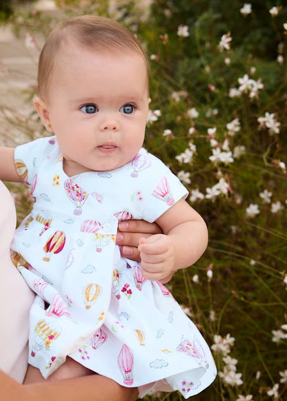 Vestito Reversibile Neonata in Cotone Senza Maniche con Mongolfiere - Mayoral - OOPS by BabyBimbo 0-16