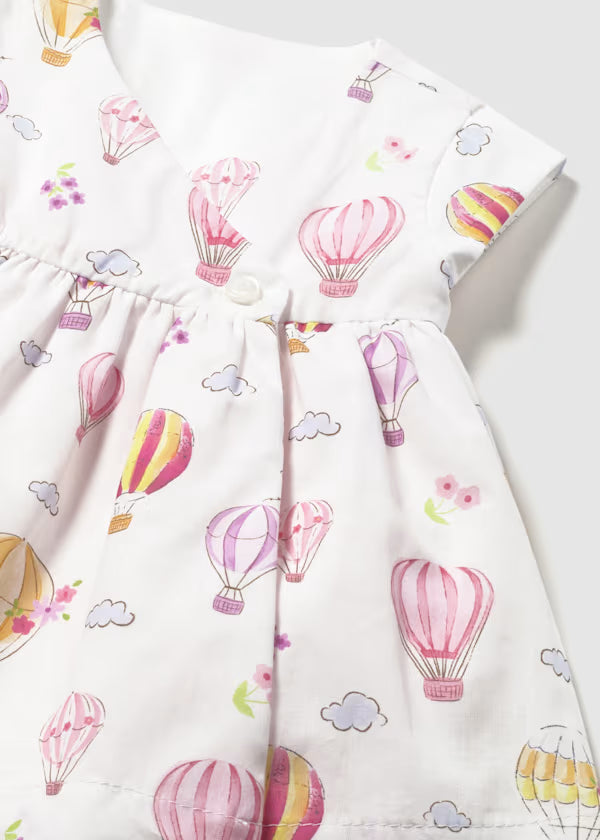 Vestito Reversibile Neonata in Cotone Senza Maniche con Mongolfiere - Mayoral - OOPS by BabyBimbo 0-16