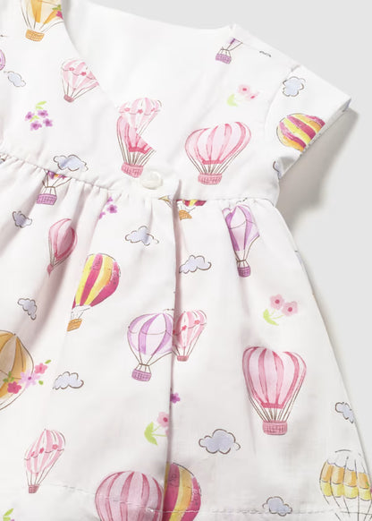 Vestito Reversibile Neonata in Cotone Senza Maniche con Mongolfiere - Mayoral - OOPS by BabyBimbo 0-16