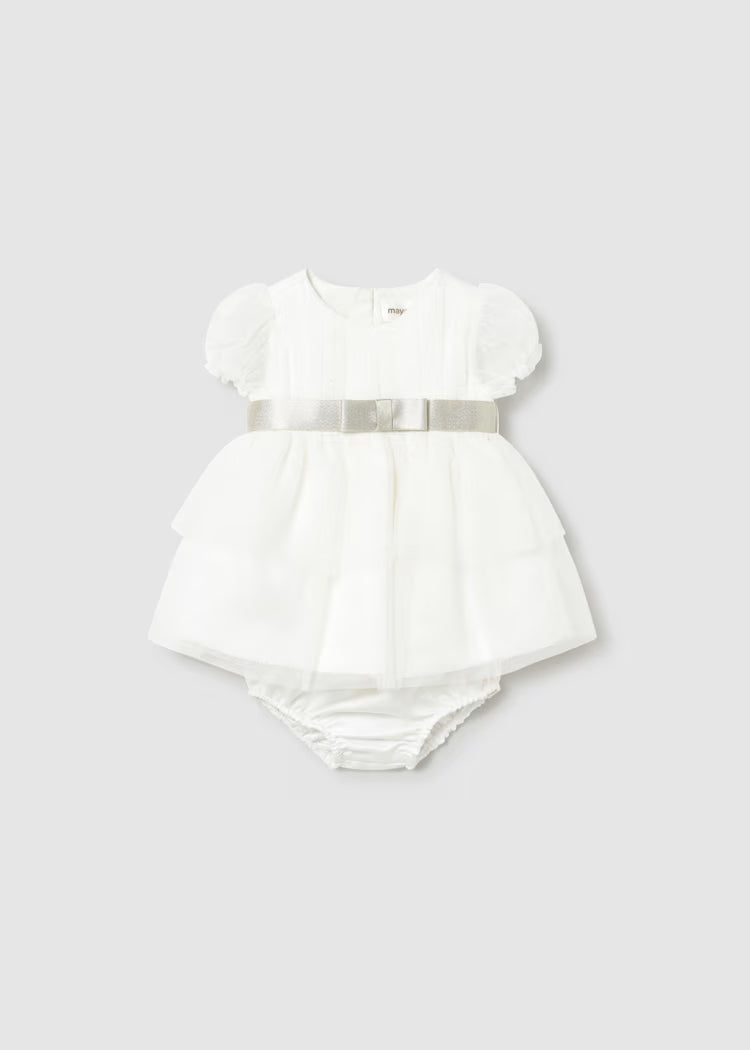 Vestito tulle con copripannolino cerimonia neonata - Mayoral - OOPS by BabyBimbo 0-16