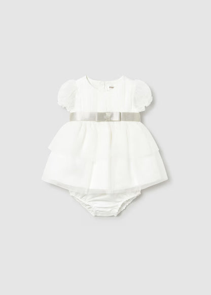 Vestito tulle con copripannolino cerimonia neonata - Mayoral - OOPS by BabyBimbo 0-16