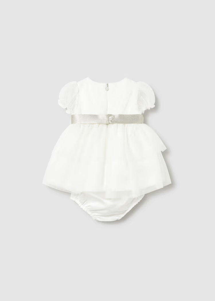 Vestito tulle con copripannolino cerimonia neonata - Mayoral - OOPS by BabyBimbo 0-16