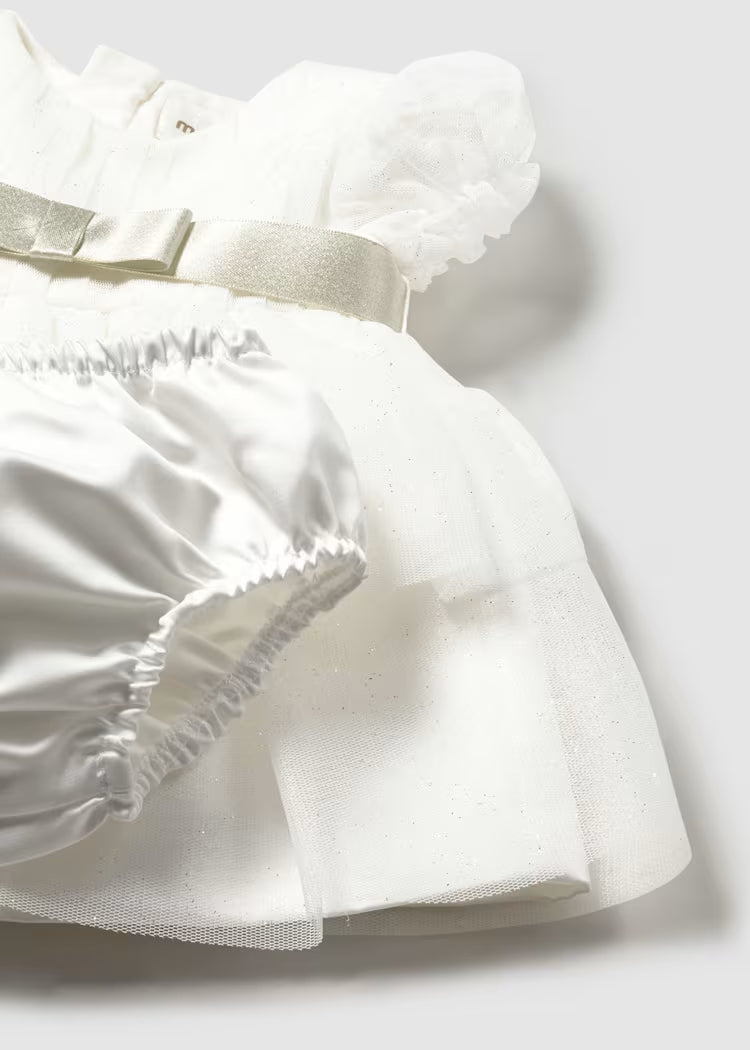 Vestito tulle con copripannolino cerimonia neonata - Mayoral - OOPS by BabyBimbo 0-16