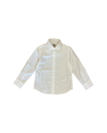 camicia , Camicia bianca per Bambino da 3anni a 7anni Y-Clu BYB9306 - BabyBimbo 0-16, abbigliamento bambini