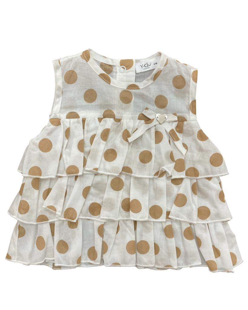 camicia , Camicia per neonata Pois Y-Clu YN9793 - BabyBimbo 0-16, abbigliamento bambini