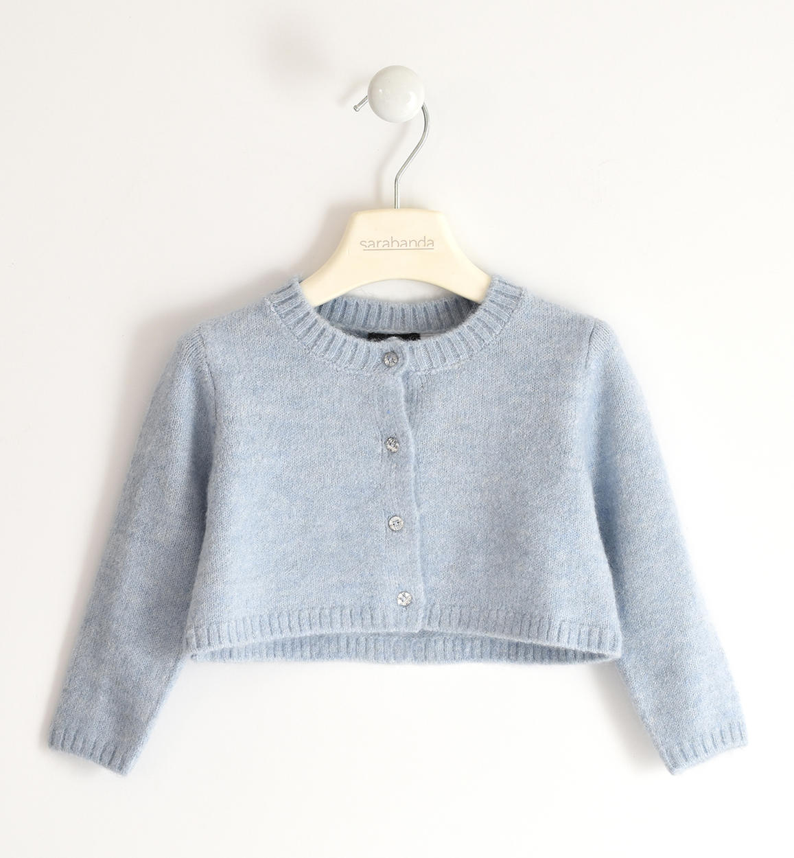 Abbigliamento per bambini , Cardigan bambina in tricot stretch da 12 mesi a 8 anni Sarabanda 05240 - BabyBimbo 0-16, abbigliamento bambini