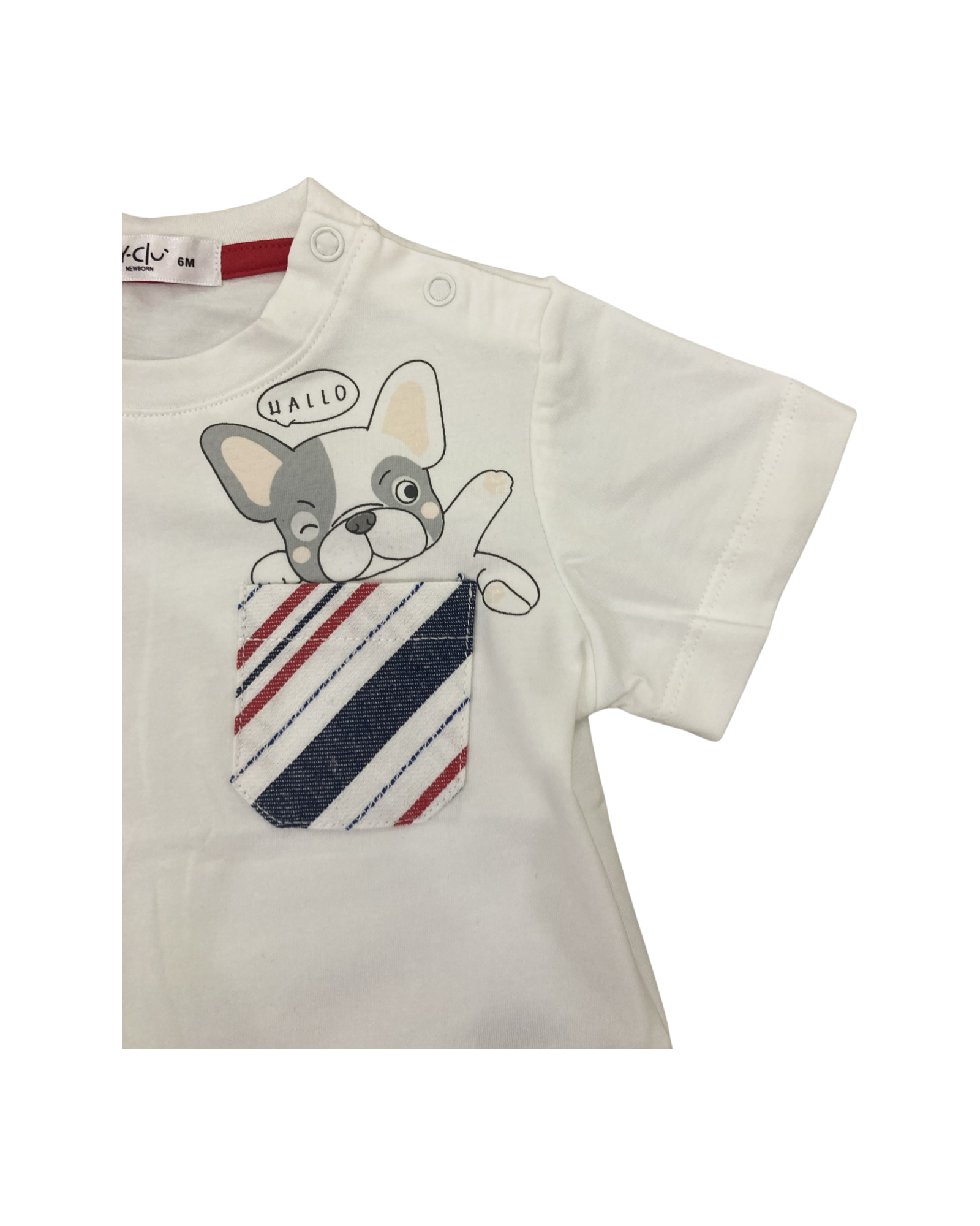 completo , Completo pantalone+maglietta per neonato  Y-Clu BYN9618 - BabyBimbo 0-16, abbigliamento bambini