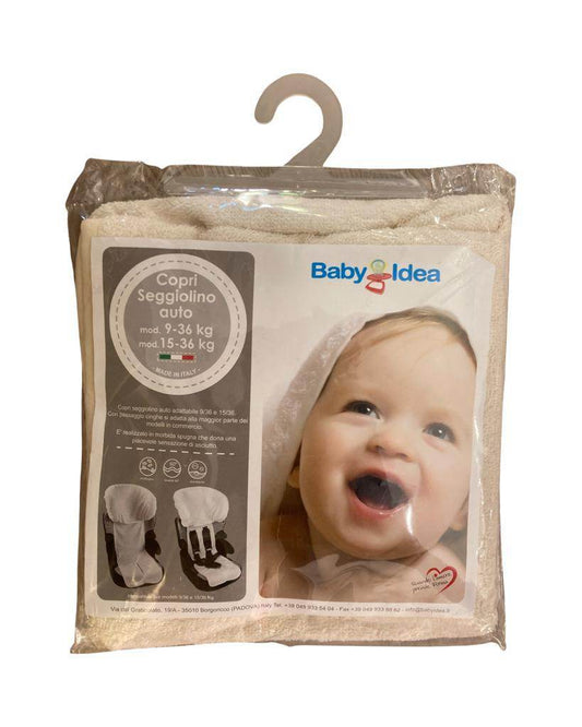 Copri Seggiolone Auto in Spugna colore Panna adatta per 9-36kg 15-36kg BabyIdea - OOPS by BabyBimbo 0-16