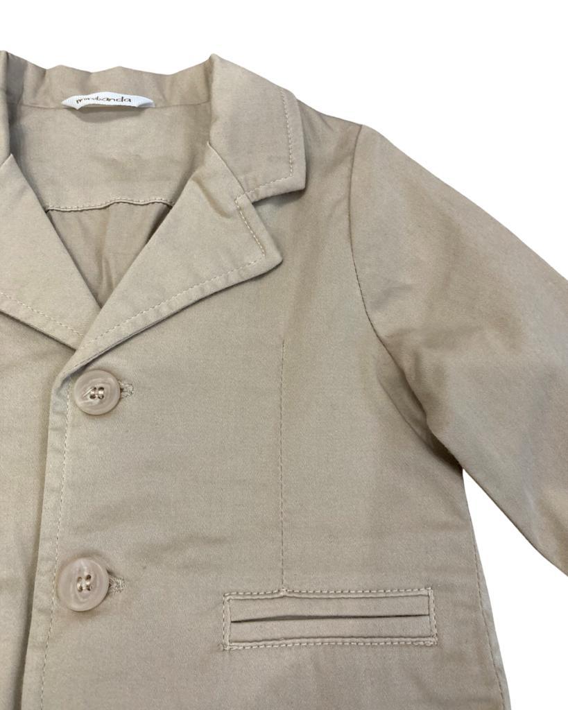 giacca , Giacca elegante beige colore beige scuro per Bimbo Minibanda 3S662 - BabyBimbo 0-16, abbigliamento bambini