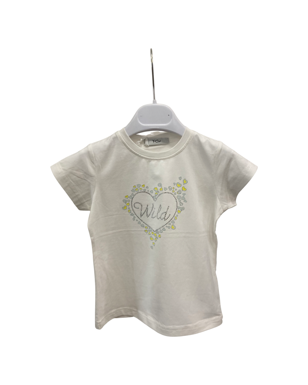 maglietta , Maglietta Cuore da 3anni a 7anni Y-Clu YB19497 - BabyBimbo 0-16, abbigliamento bambini