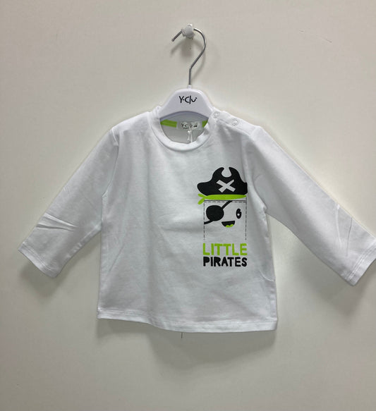 maglietta , Maglietta pirata Y-Clù BYN7668 - BabyBimbo 0-16, abbigliamento bambini