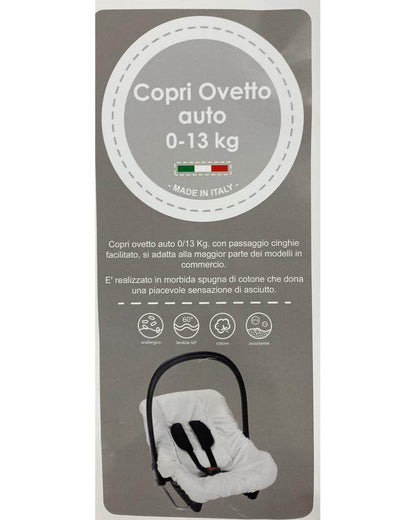 Ovetto Auto in Spugna colore azzuro adatta per seggiolone auto 0-13kg BabyIdea - OOPS by BabyBimbo 0-16