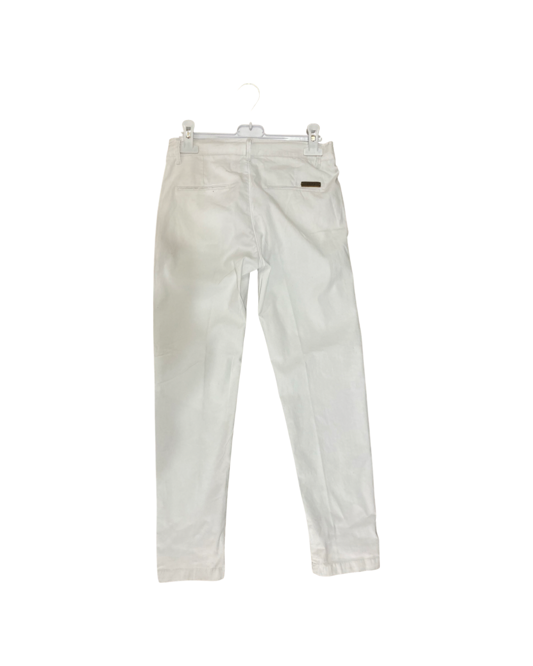 pantalone , Pantalone Bianco stretch in cotone per Ragazzo da 8anni a 16anni Y-Clu BY9105 - BabyBimbo 0-16, abbigliamento bambini