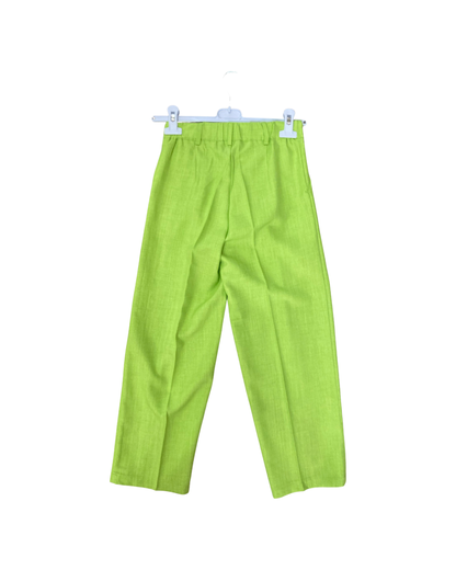 pantalone , Pantalone Lunghe verde elastico in vita  per bambina da 8anni a 16anni Y-Clù Y19147 - BabyBimbo 0-16, abbigliamento bambini