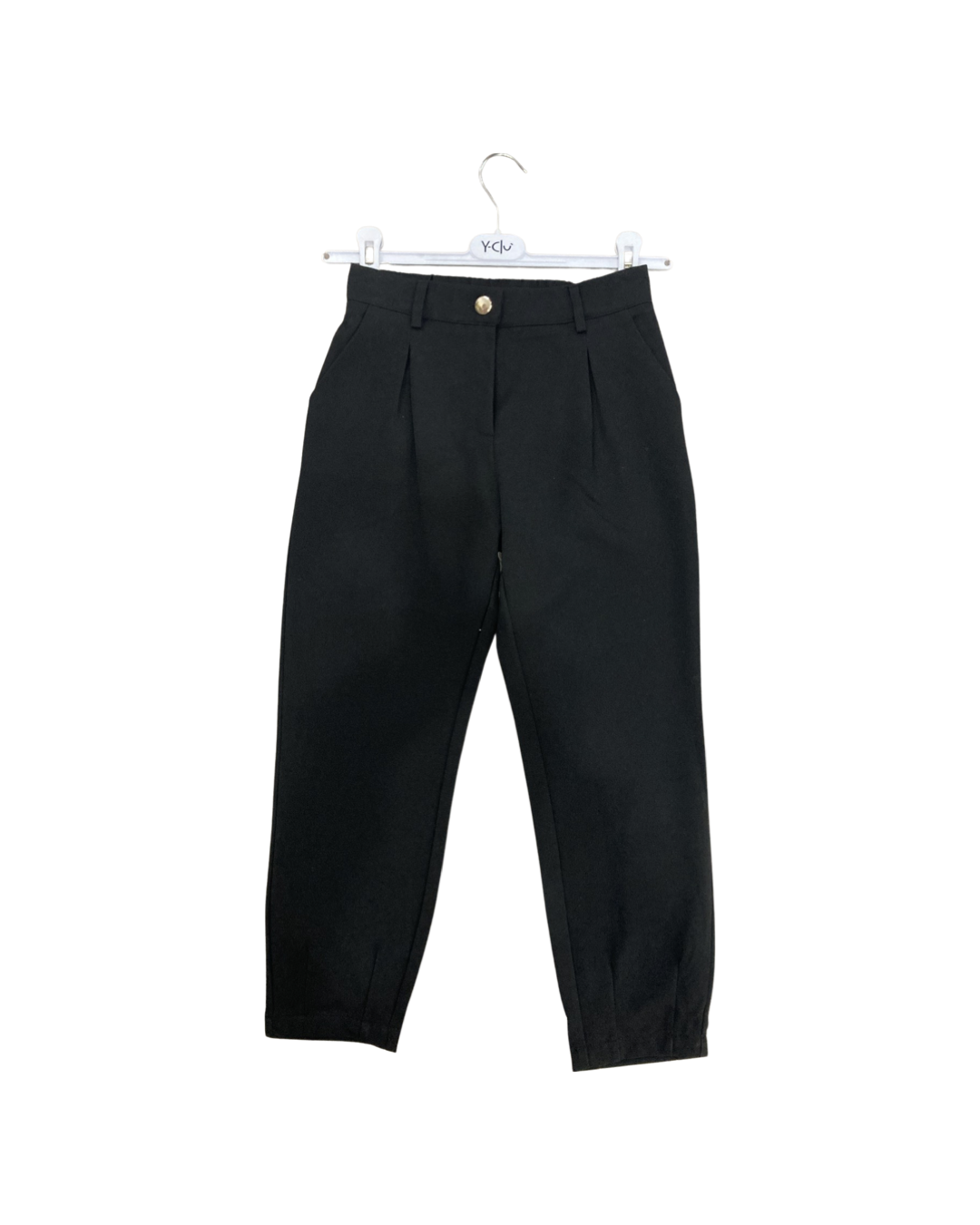 pantalone , Pantalone colore nero per bambina da 8anni a 16anni Y-Clù Y18093 - BabyBimbo 0-16, abbigliamento bambini