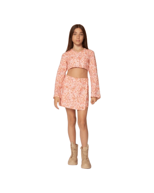 Pantalone corte fantasia per bambina da 8anni a 16anni Y-Clù Y19006 - OOPS by BabyBimbo 0-16