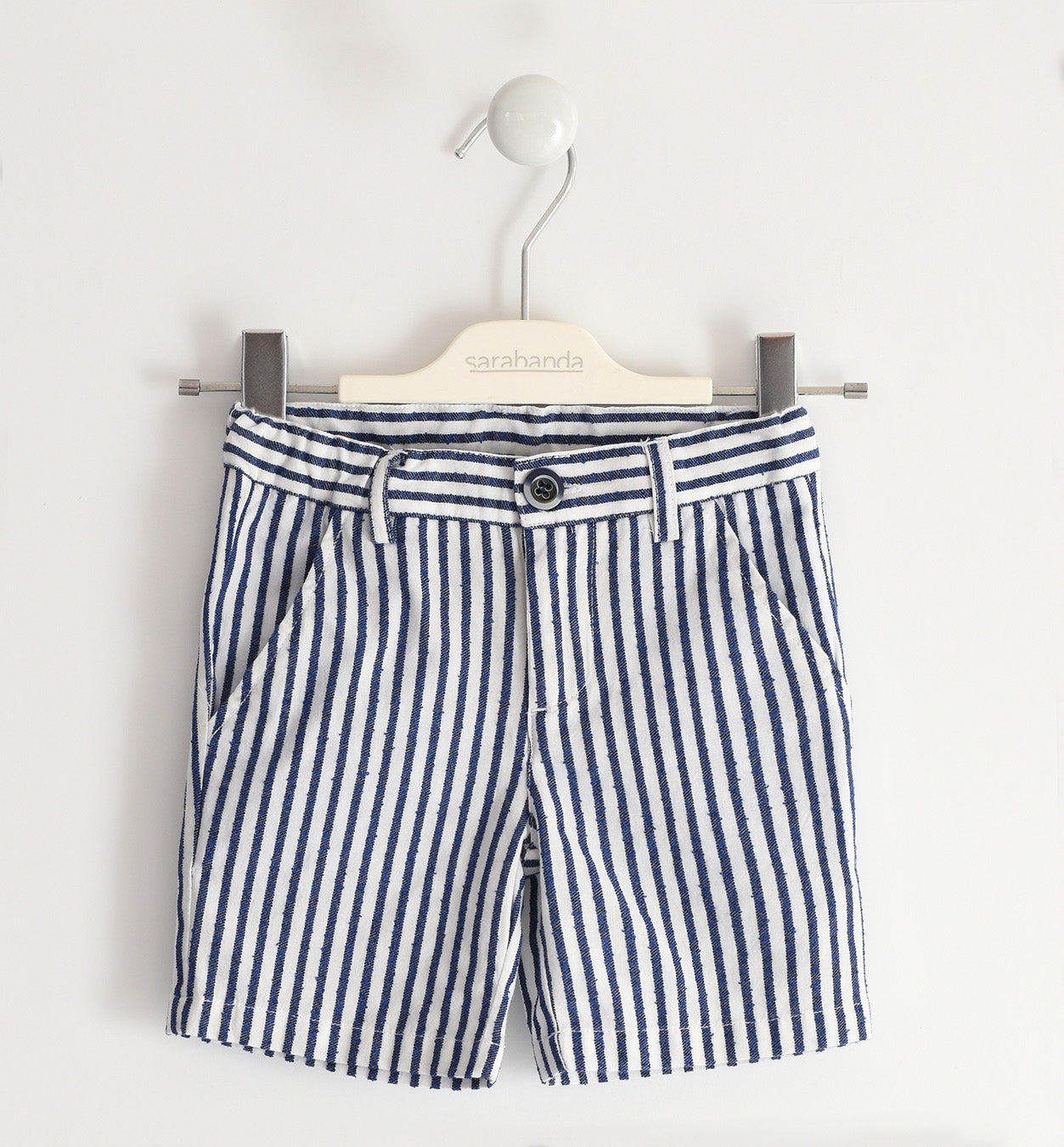 pantalone corto , Pantalone corto rigato per bimbo Sarabanda 04534 - BabyBimbo 0-16, abbigliamento bambini