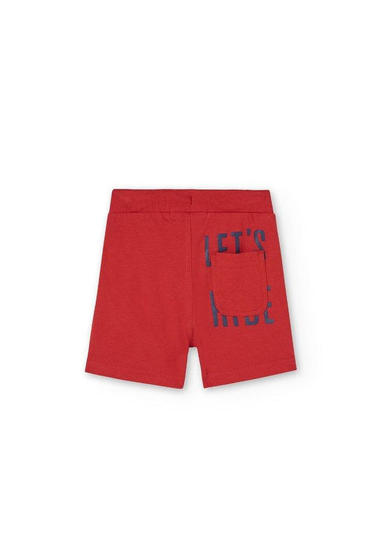 Pantalone corto rosso per Bimbo Boboli 306076 - OOPS by BabyBimbo 0-16