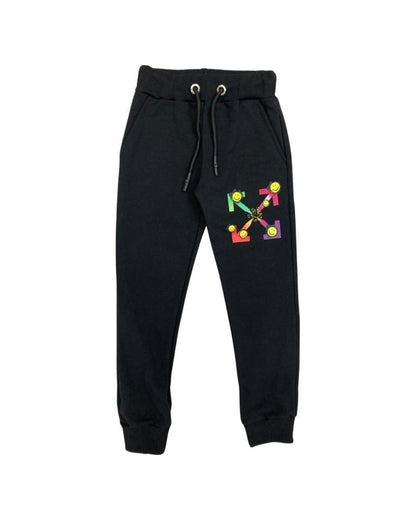 pantalone , Pantalone nero smile per bambino da 8anni a 16anni SLASH J3B560 - BabyBimbo 0-16, abbigliamento bambini